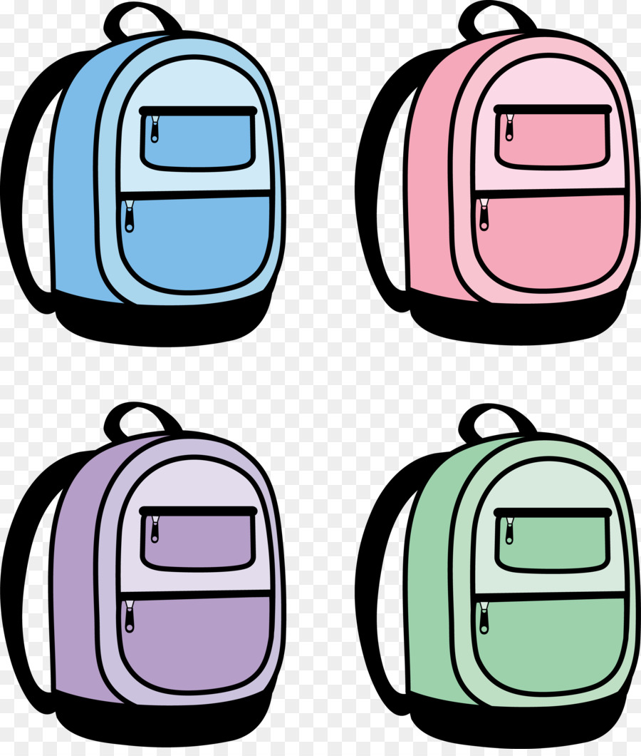 clipart backpack four