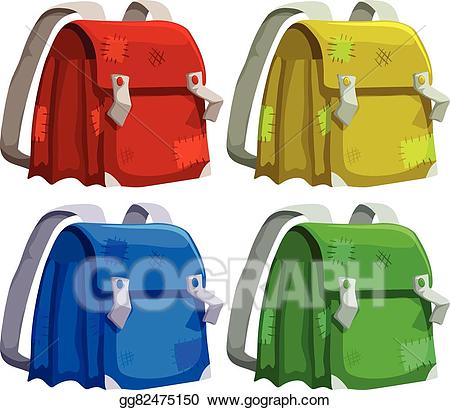clipart backpack four