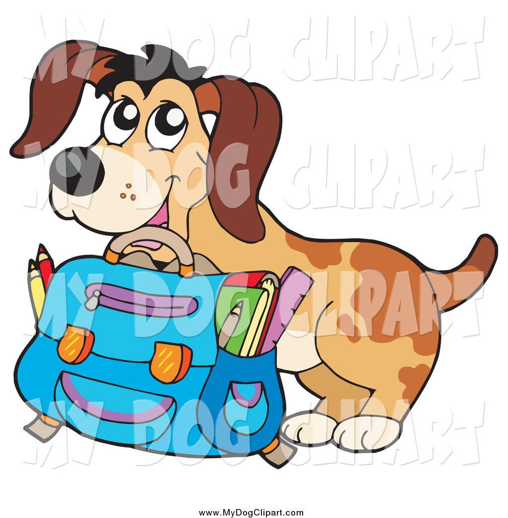 clipart backpack happy
