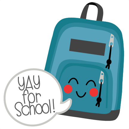 clipart backpack happy