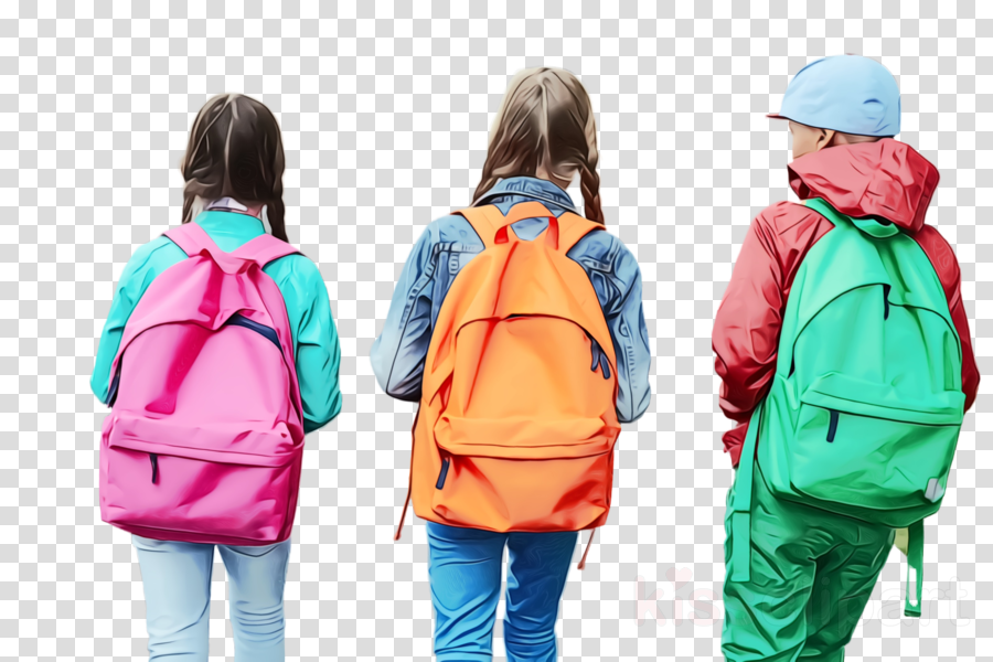 Clipart backpack jacket. Outerwear walking child 