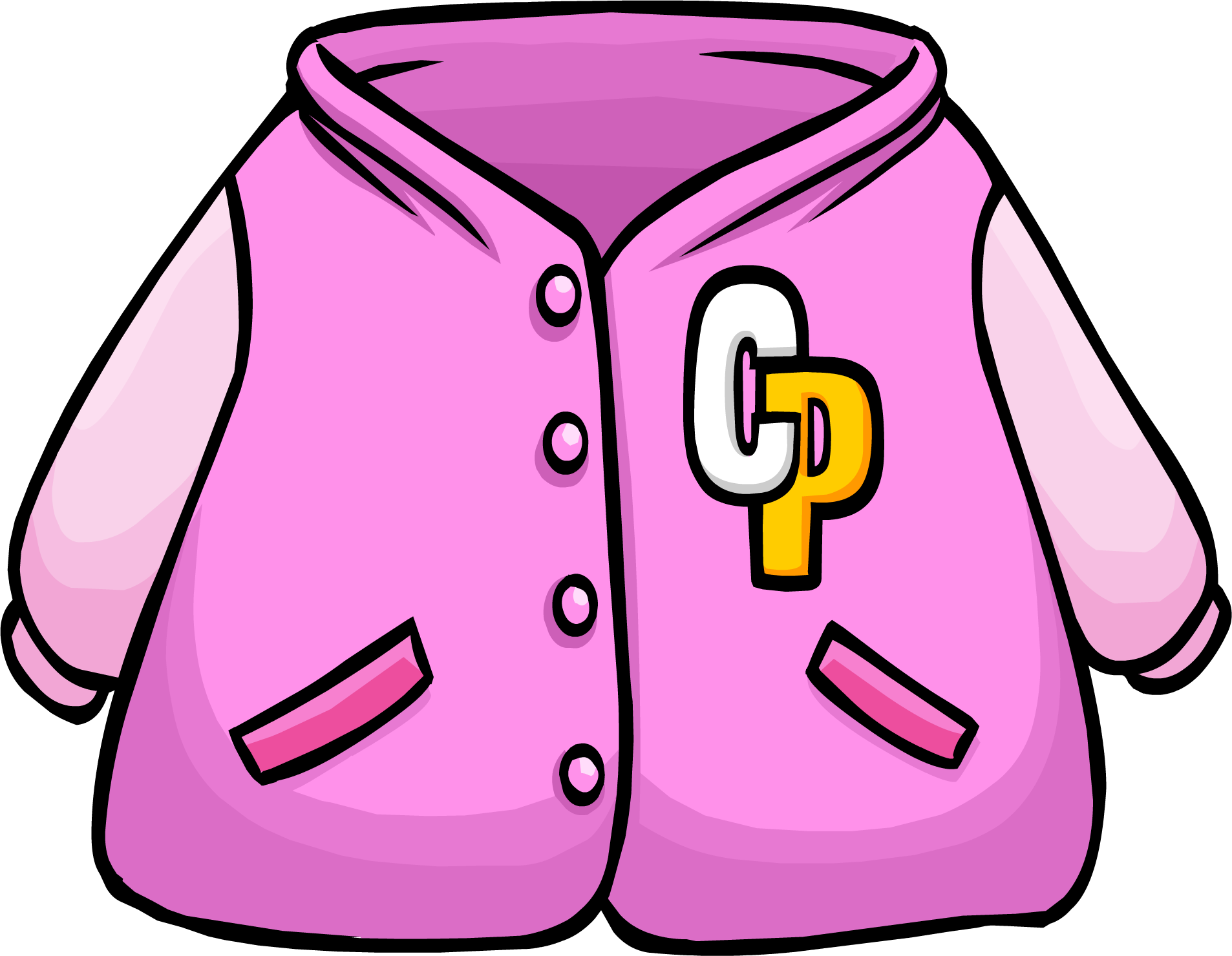 sweatshirt clipart pink jacket