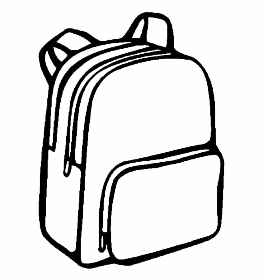clipart backpack library bag