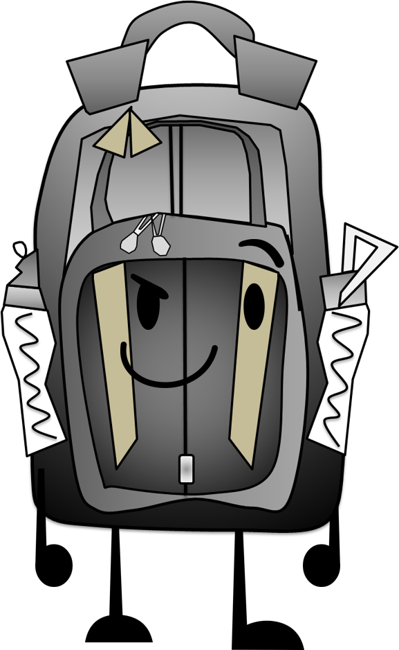 Clipart backpack object. Image pose png shows