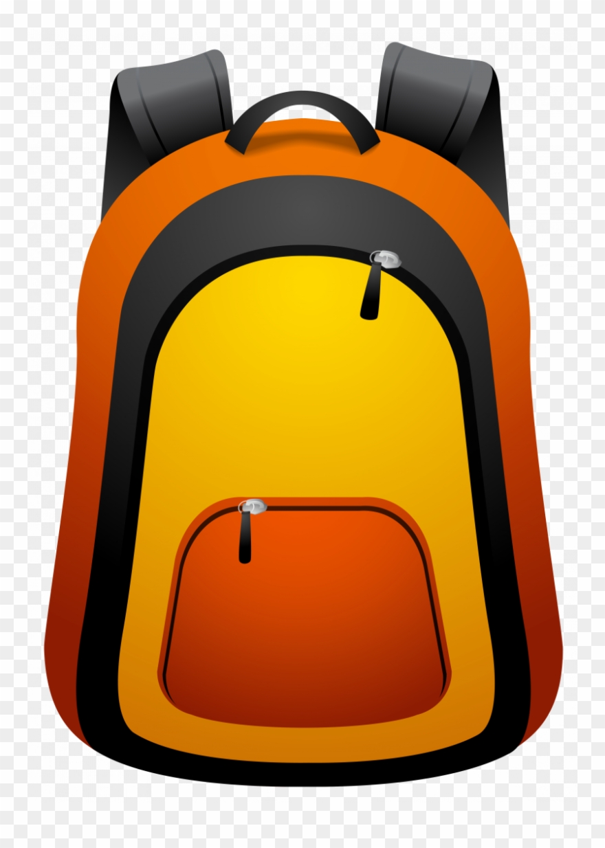 Png download pinclipart . Clipart backpack orange backpack