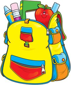 clipart backpack packup