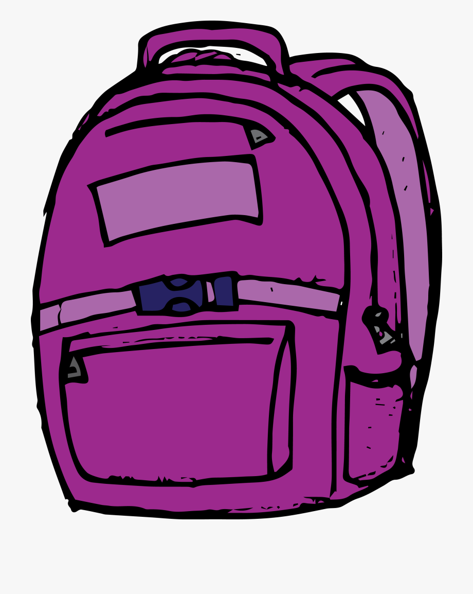 Clipart backpack purple backpack, Clipart backpack purple backpack