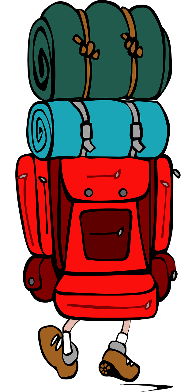 Download Clipart backpack sleeping bag, Clipart backpack sleeping bag Transparent FREE for download on ...