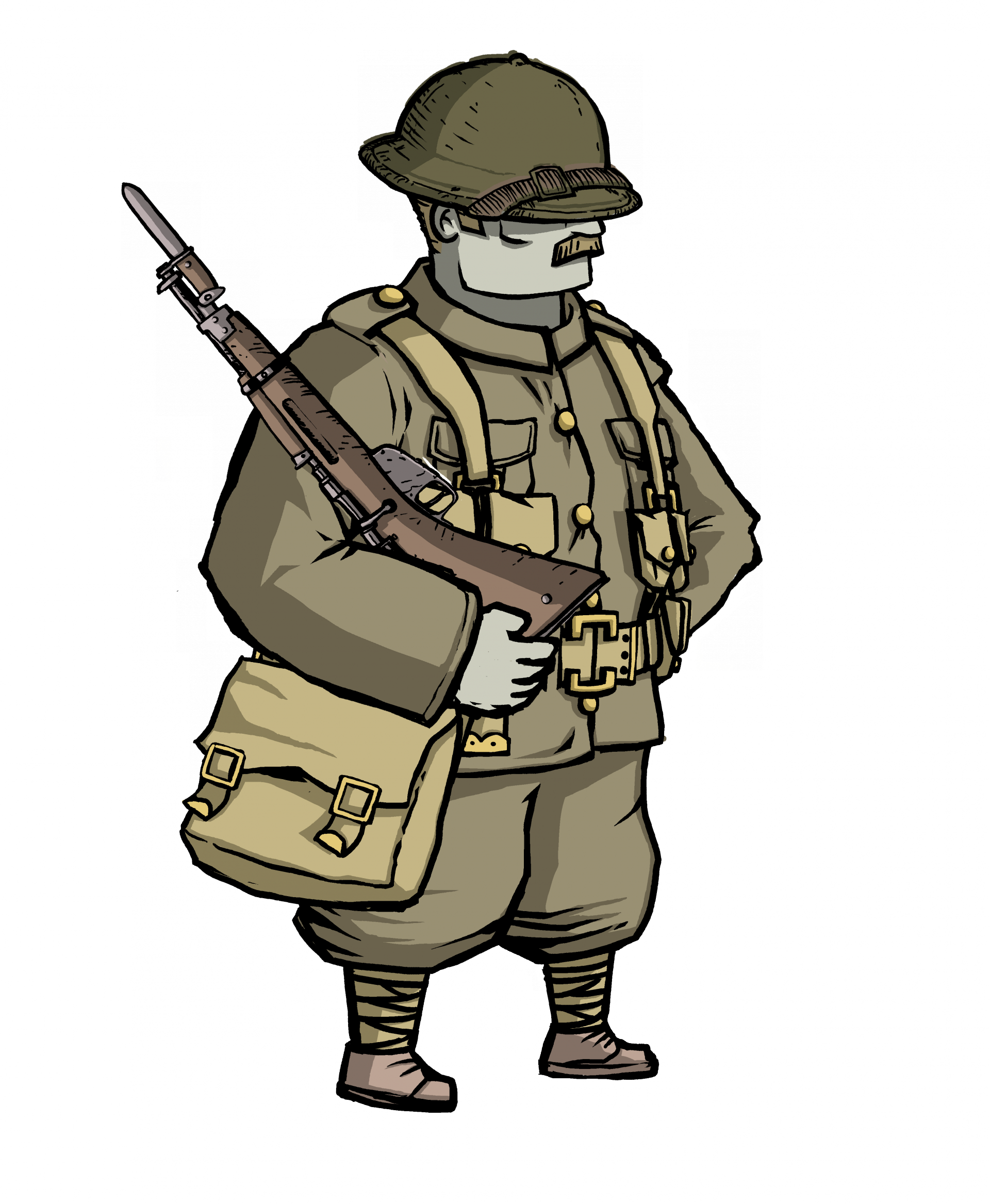 military clipart brave soldier