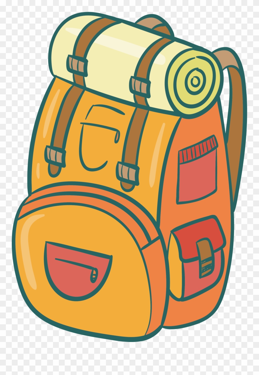 travel backpack clipart