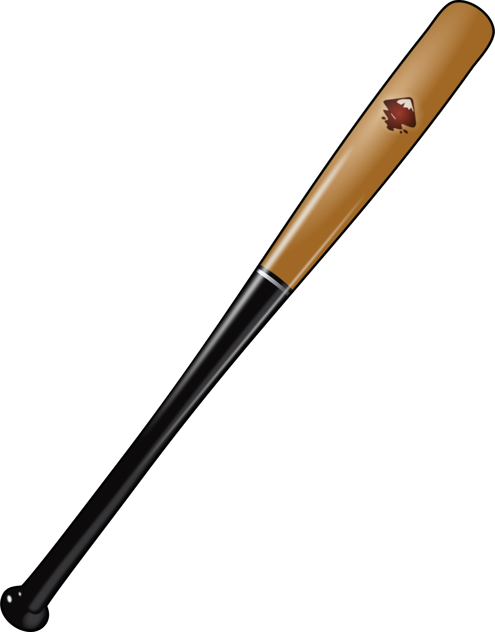 clipart ball baseball bat