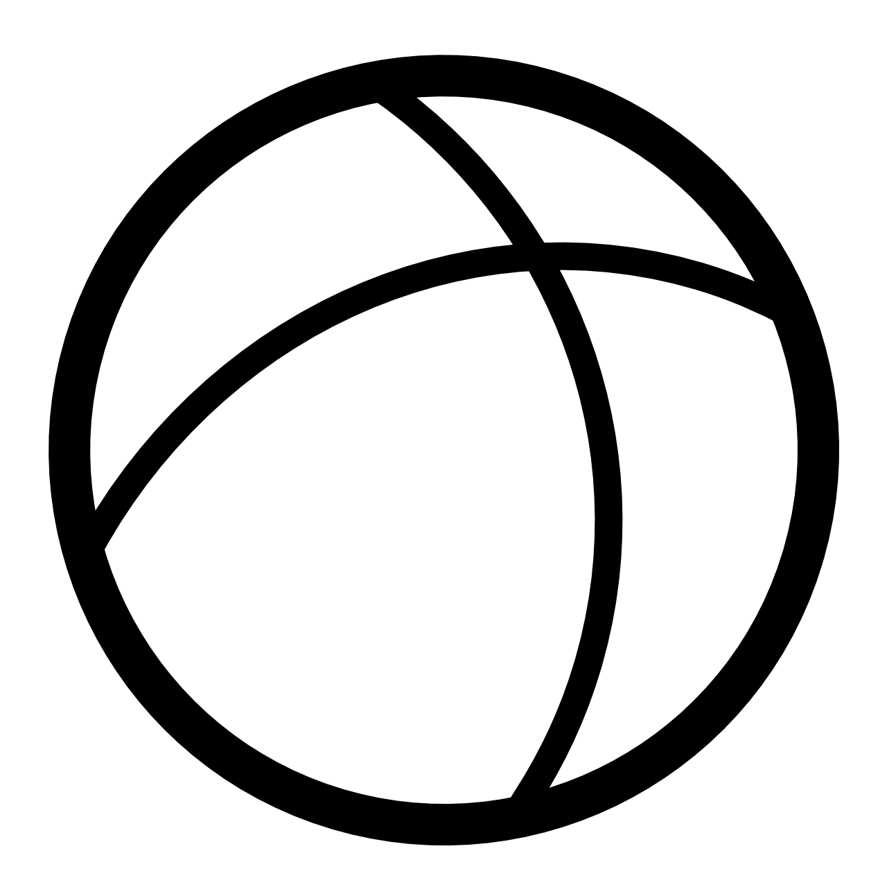 clipart ball black and white