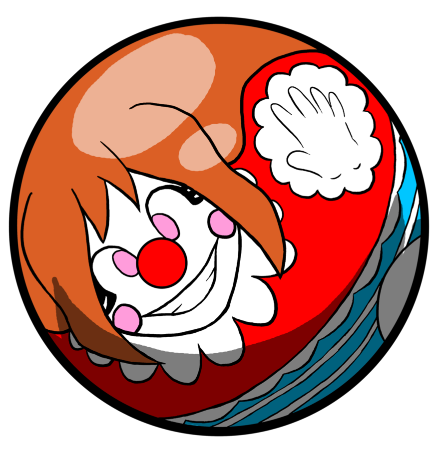 red clipart bouncy ball