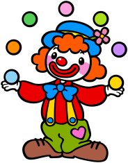 clown clipart ball