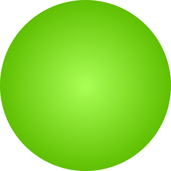 clipart ball green