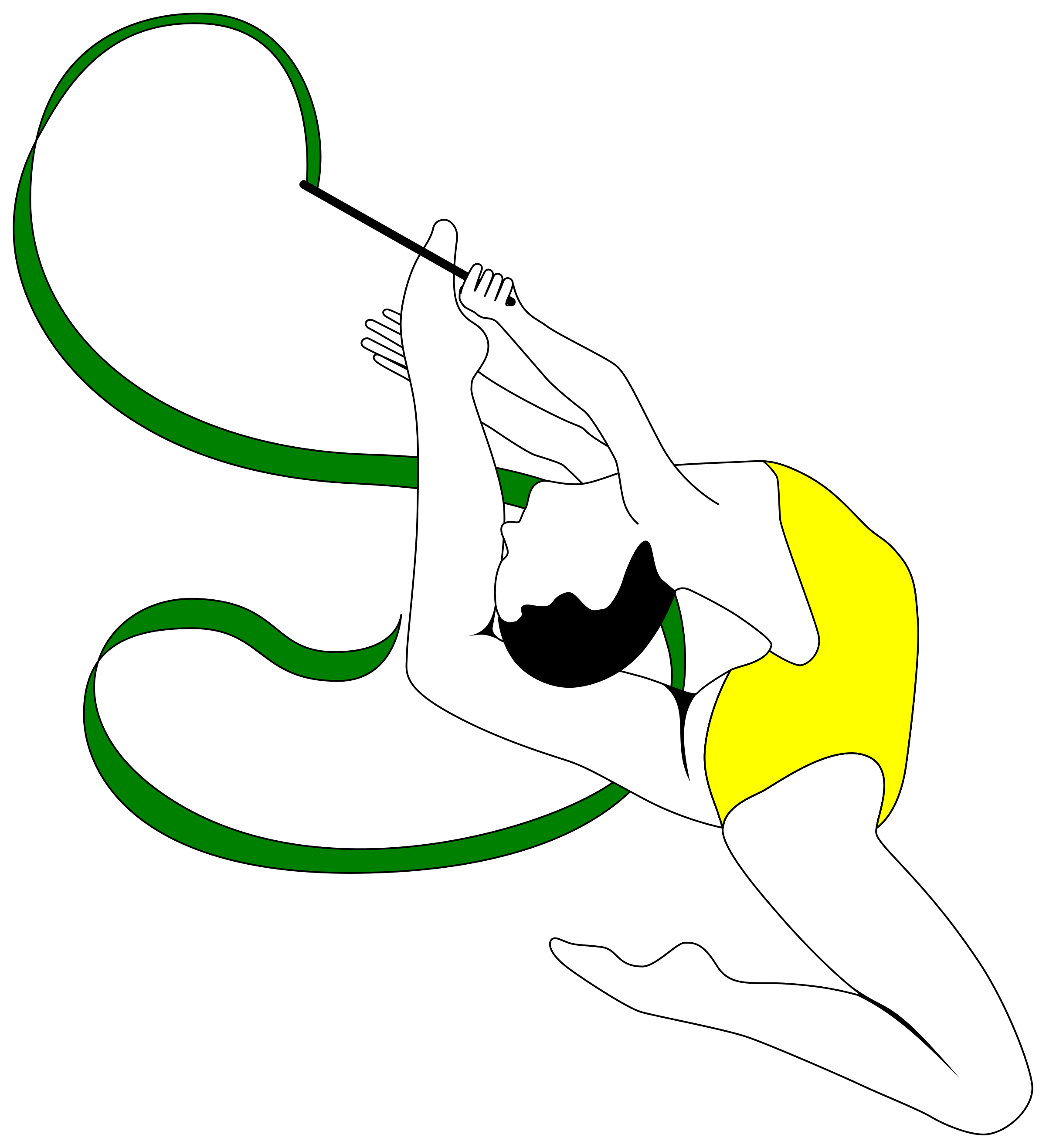 gymnastics clipart performer