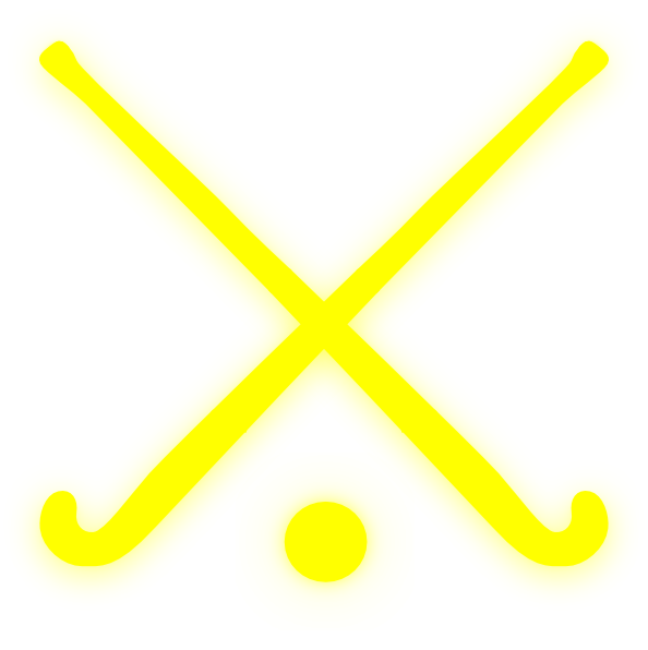 Clipart ball hockey stick. Gold field sticks clip