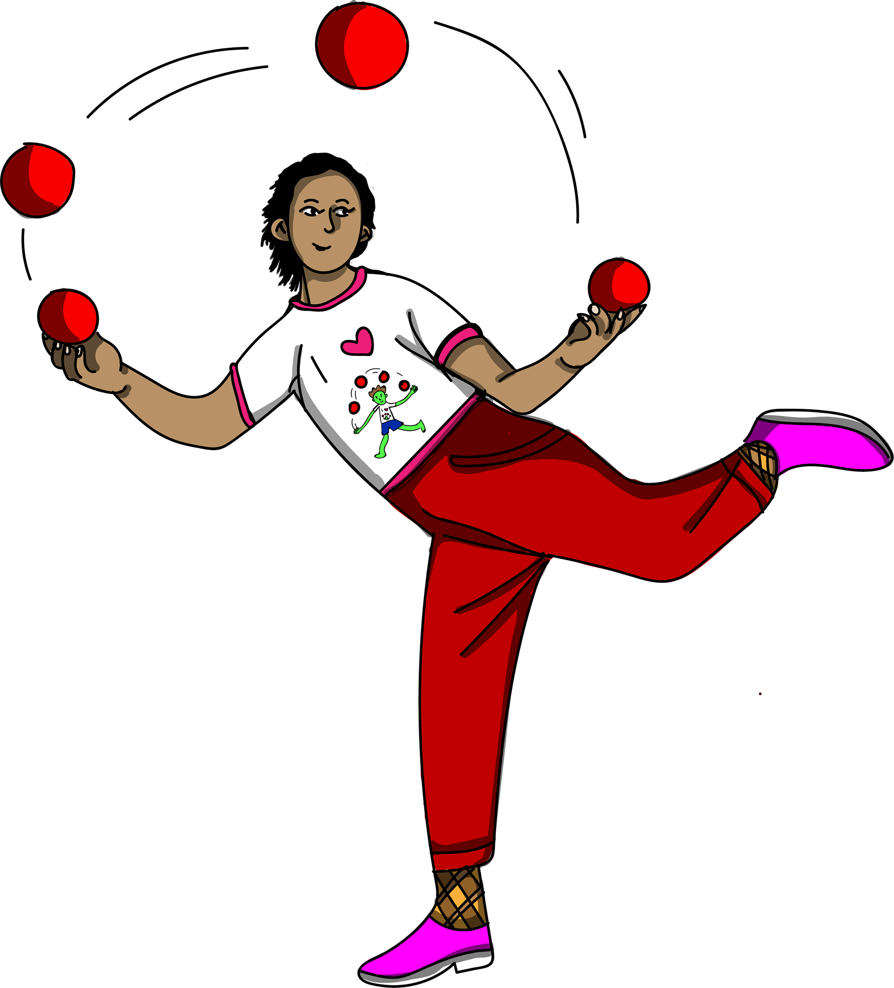 The art and science. Working clipart juggler