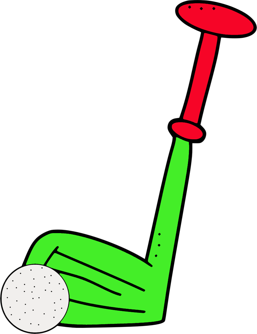  collection of mini. Words clipart golf