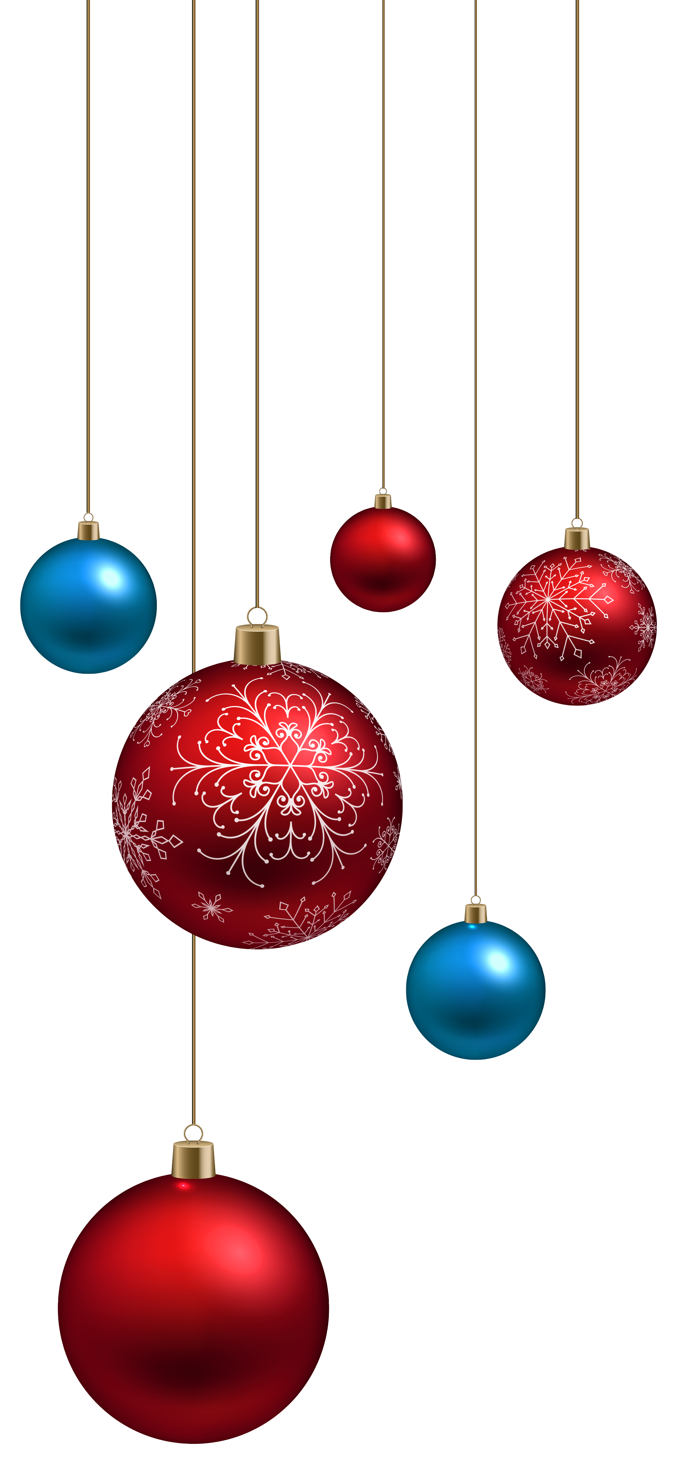 Red and blue christmas. Clipart ball new years eve