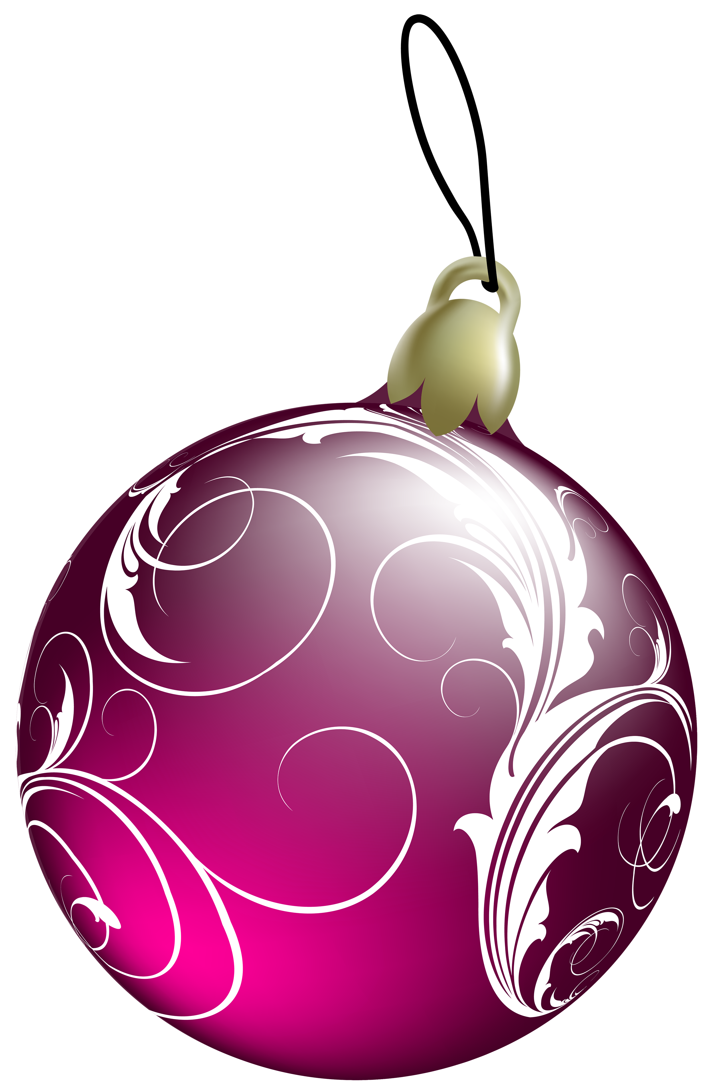 Decoration clipart colorful. Beautiful pink christmas ball
