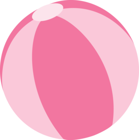 clipart ball pink