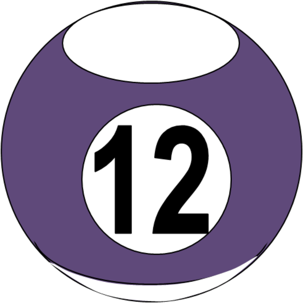 number 6 clipart purple