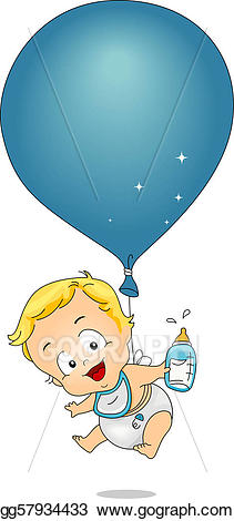 clipart balloons baby boy