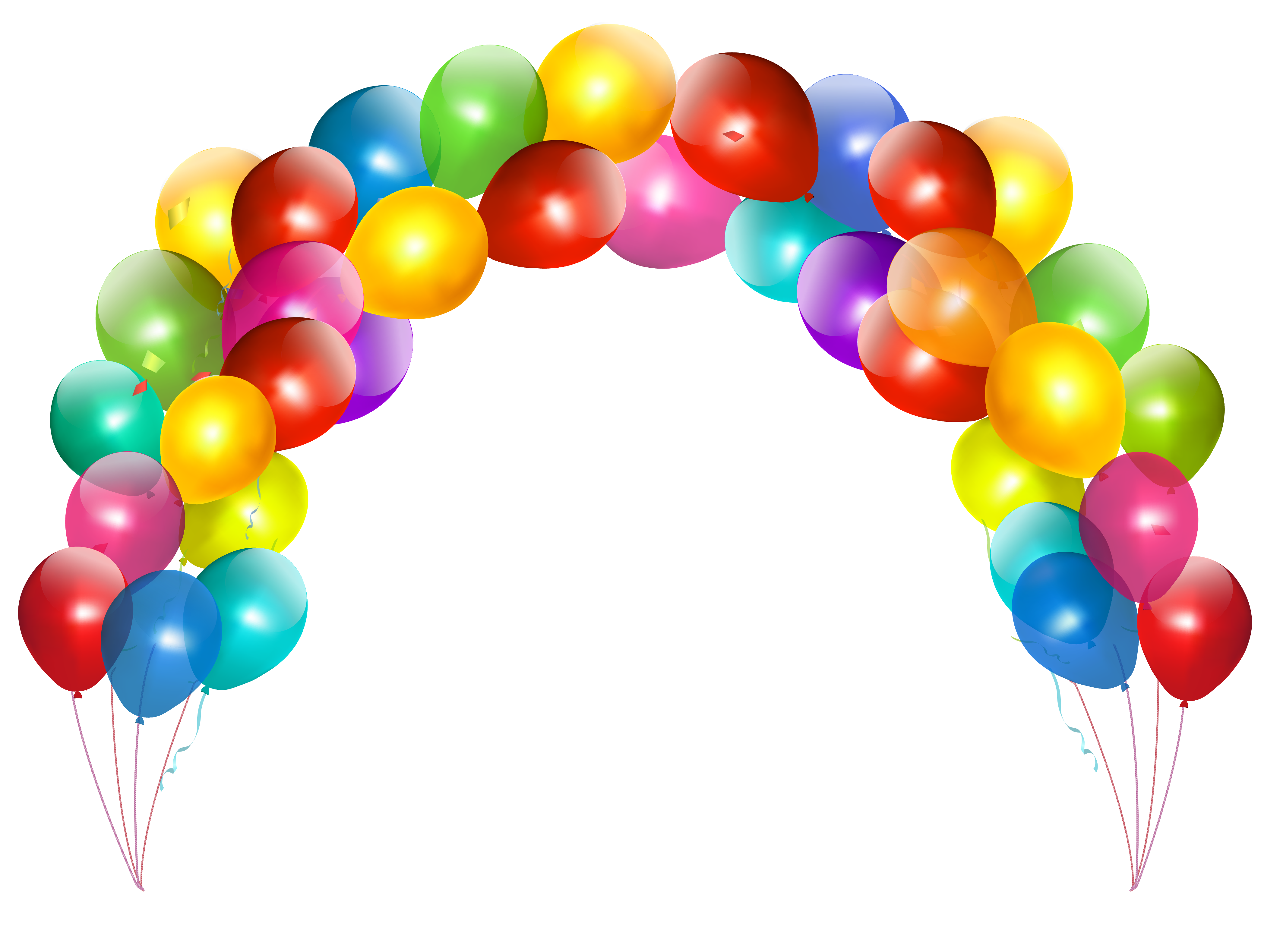 clipart rainbow balloon