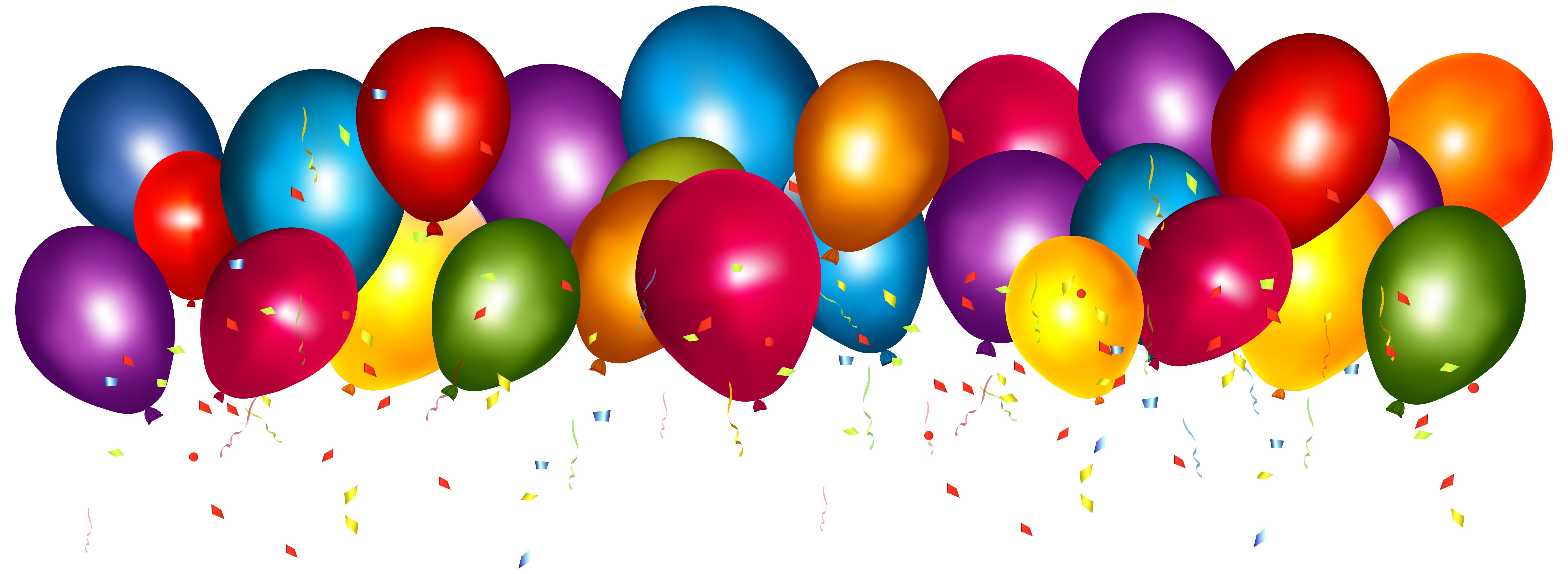 Happy Birthday Balloons Clip Art Transparent