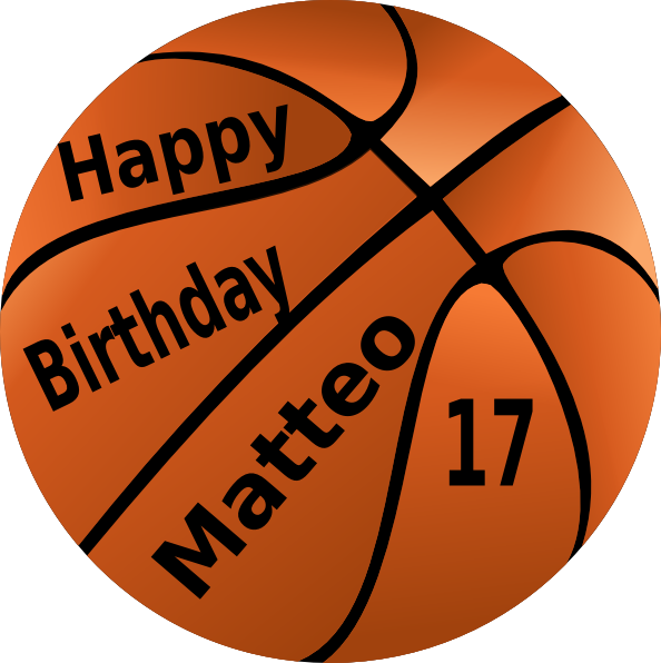 Happy birthday clip art. Clipart balloon basketball
