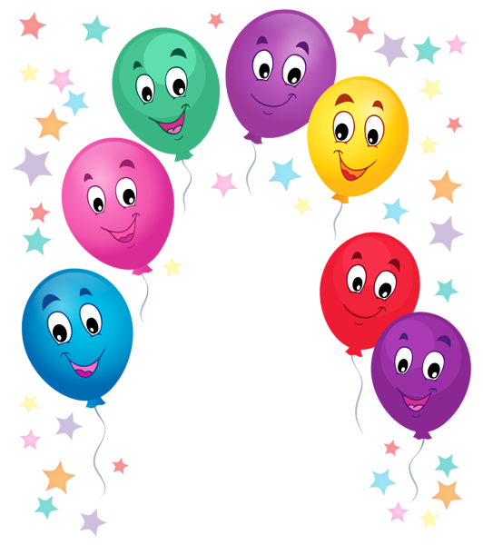 Clipart balloons borders. Cartoon decoration png picture