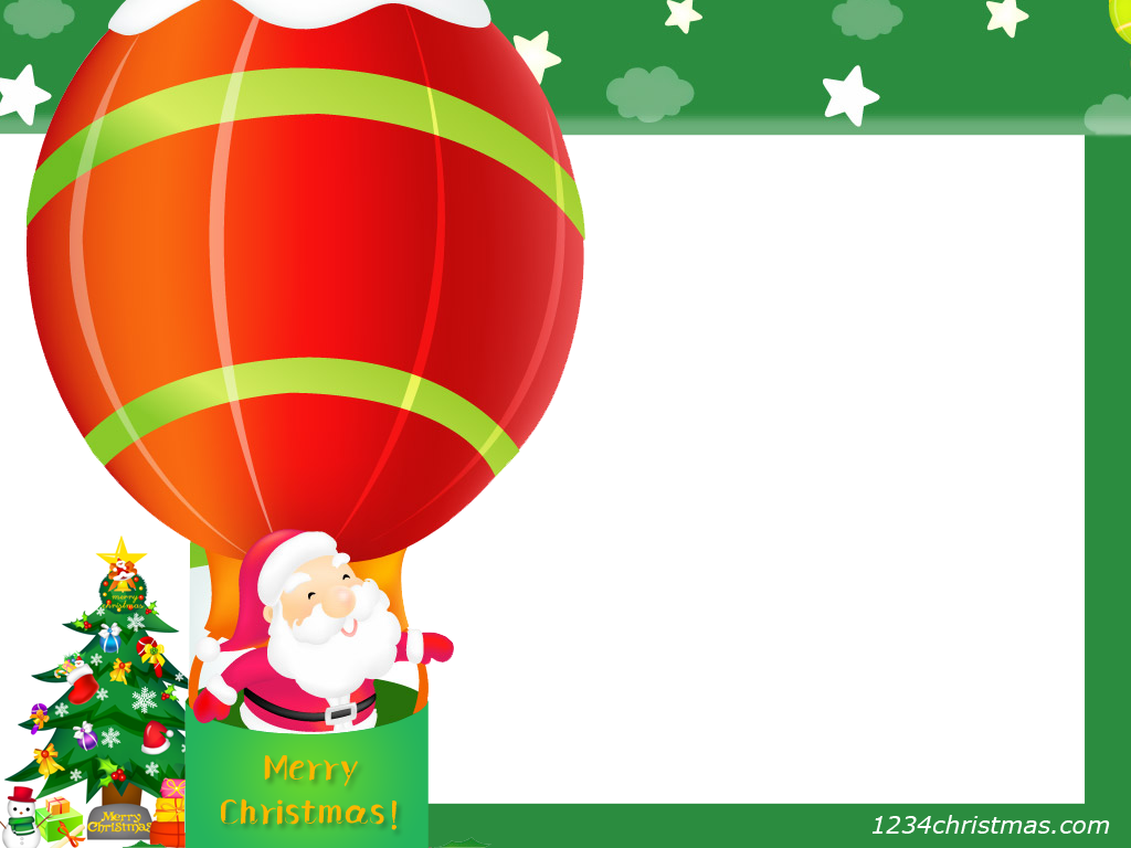 Clipart balloon christmas. Photo frame templates for