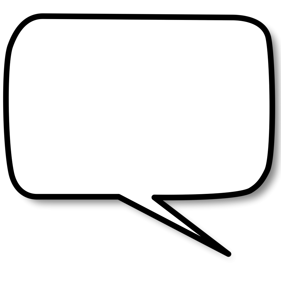 square clipart speech bubble