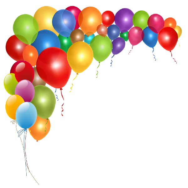 clipart balloons corner