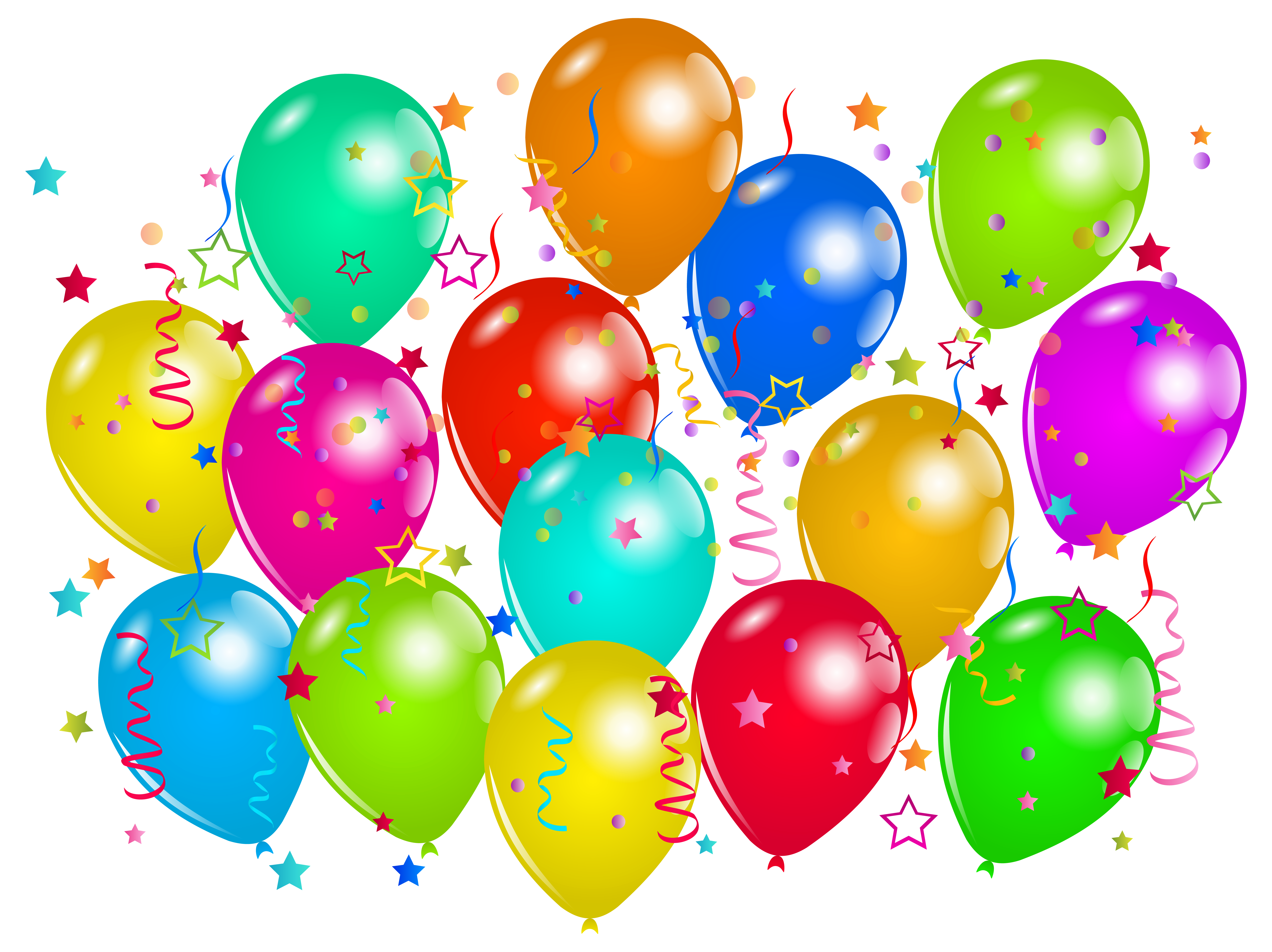 Streamers clipart farewell party. Balloons decoration png image