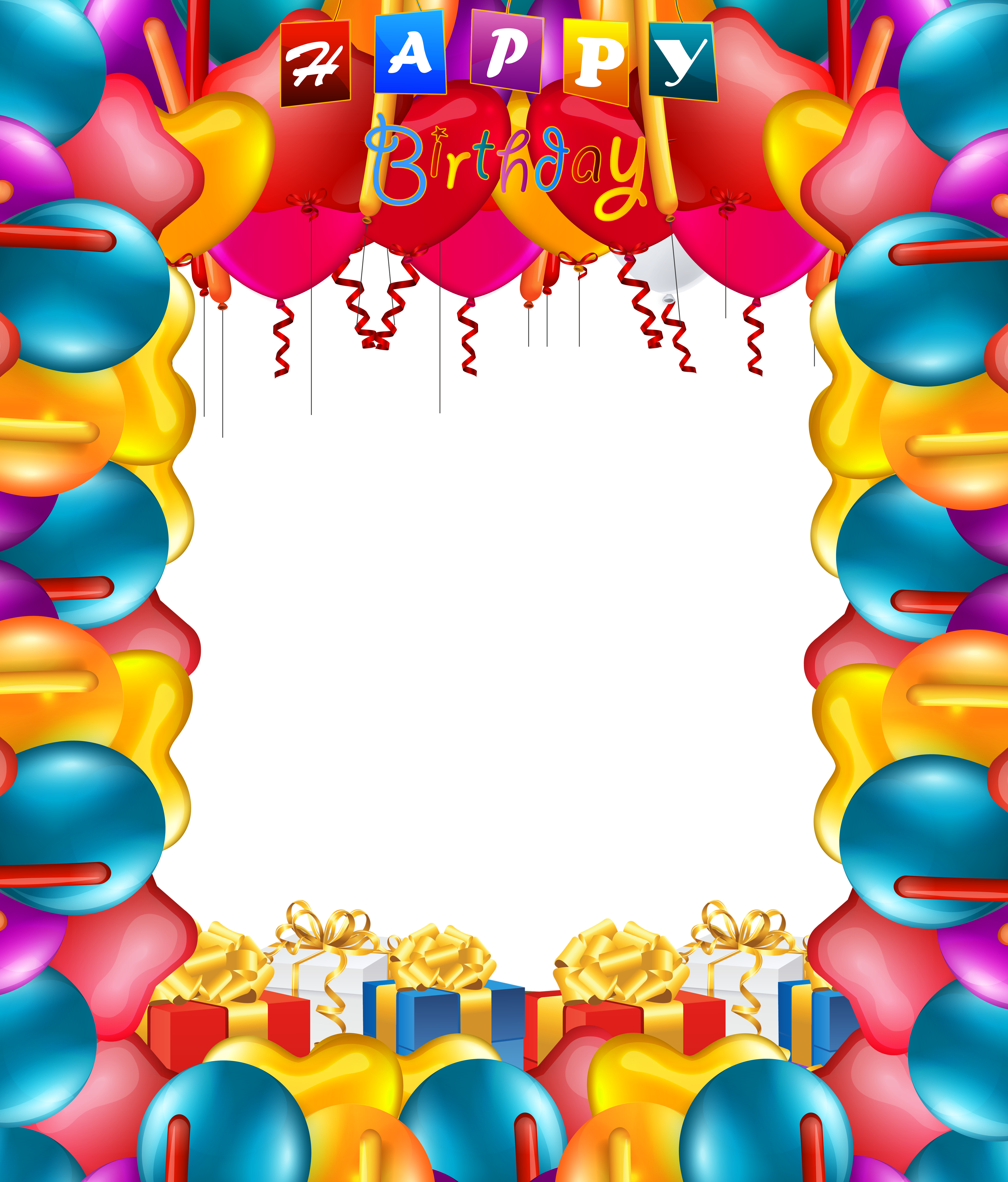 clipart birthday picture frame