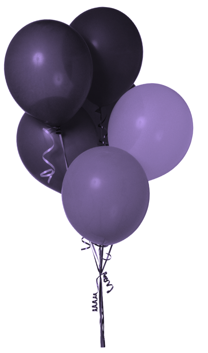 clipart balloon lavender