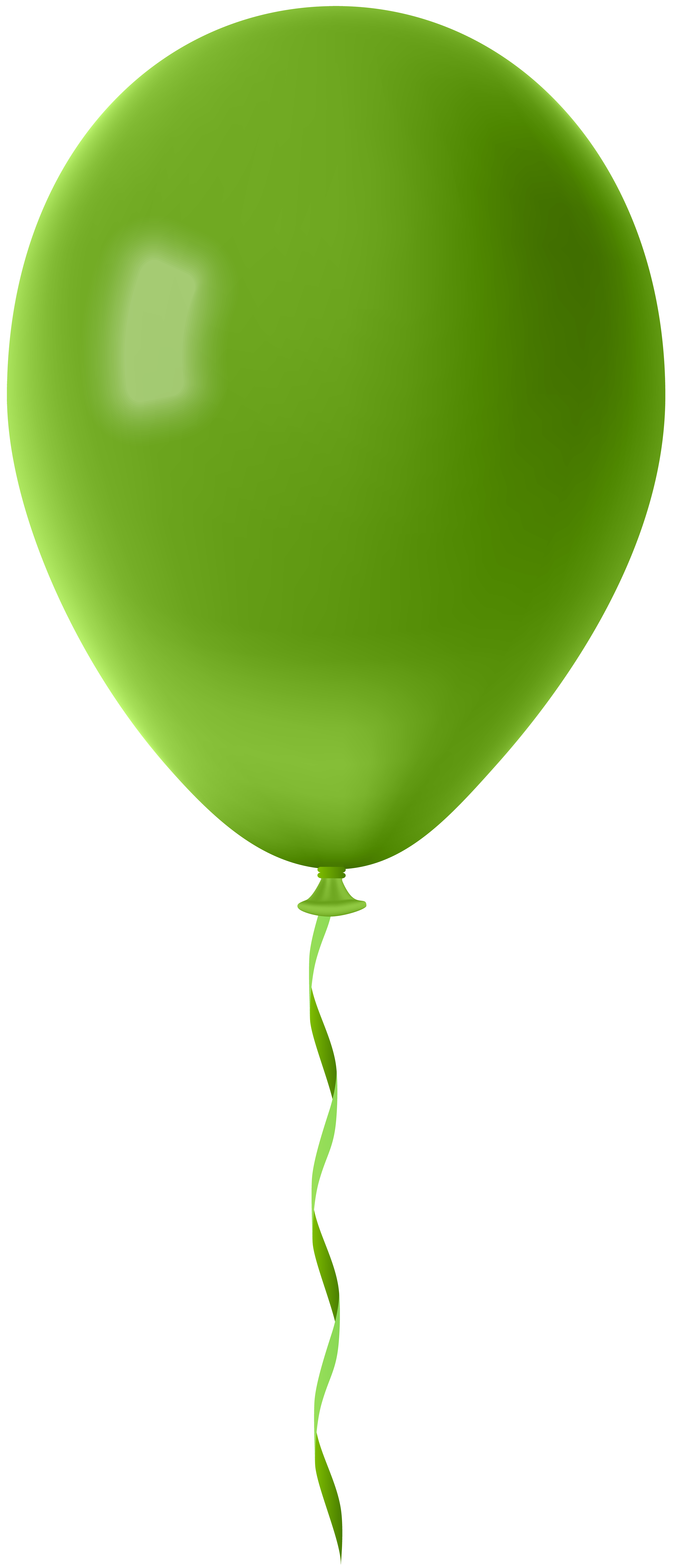 green clipart balloon