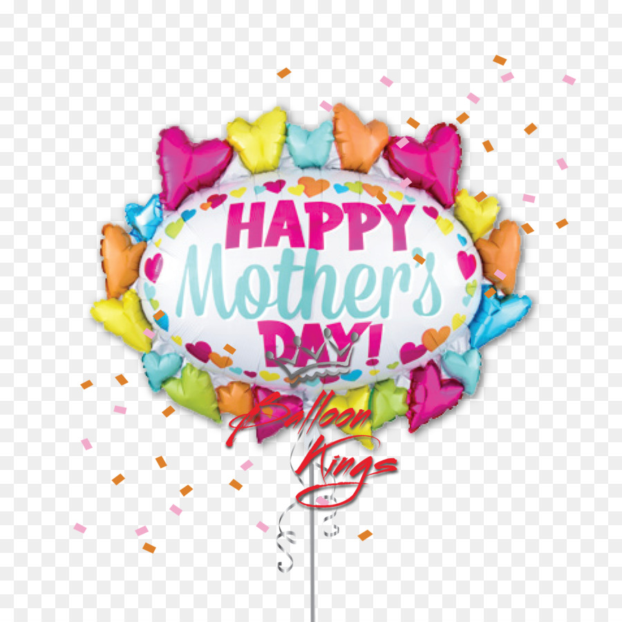 Clipart balloons mothers day. Flower cartoon balloon gift
