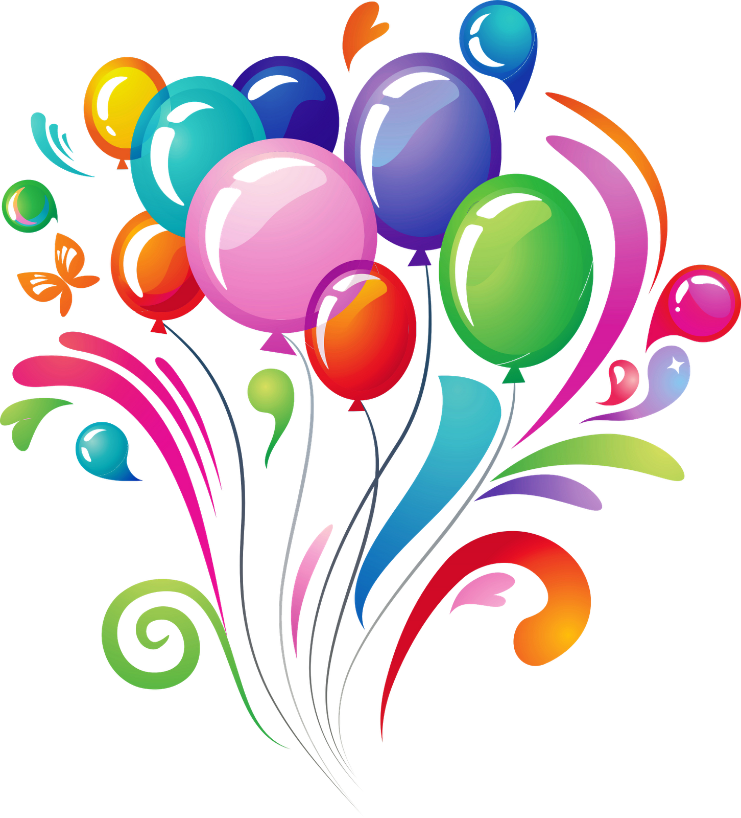 clipart balloon new year
