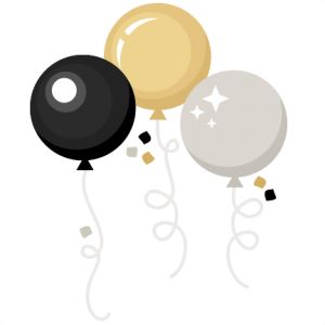 clipart balloons new year