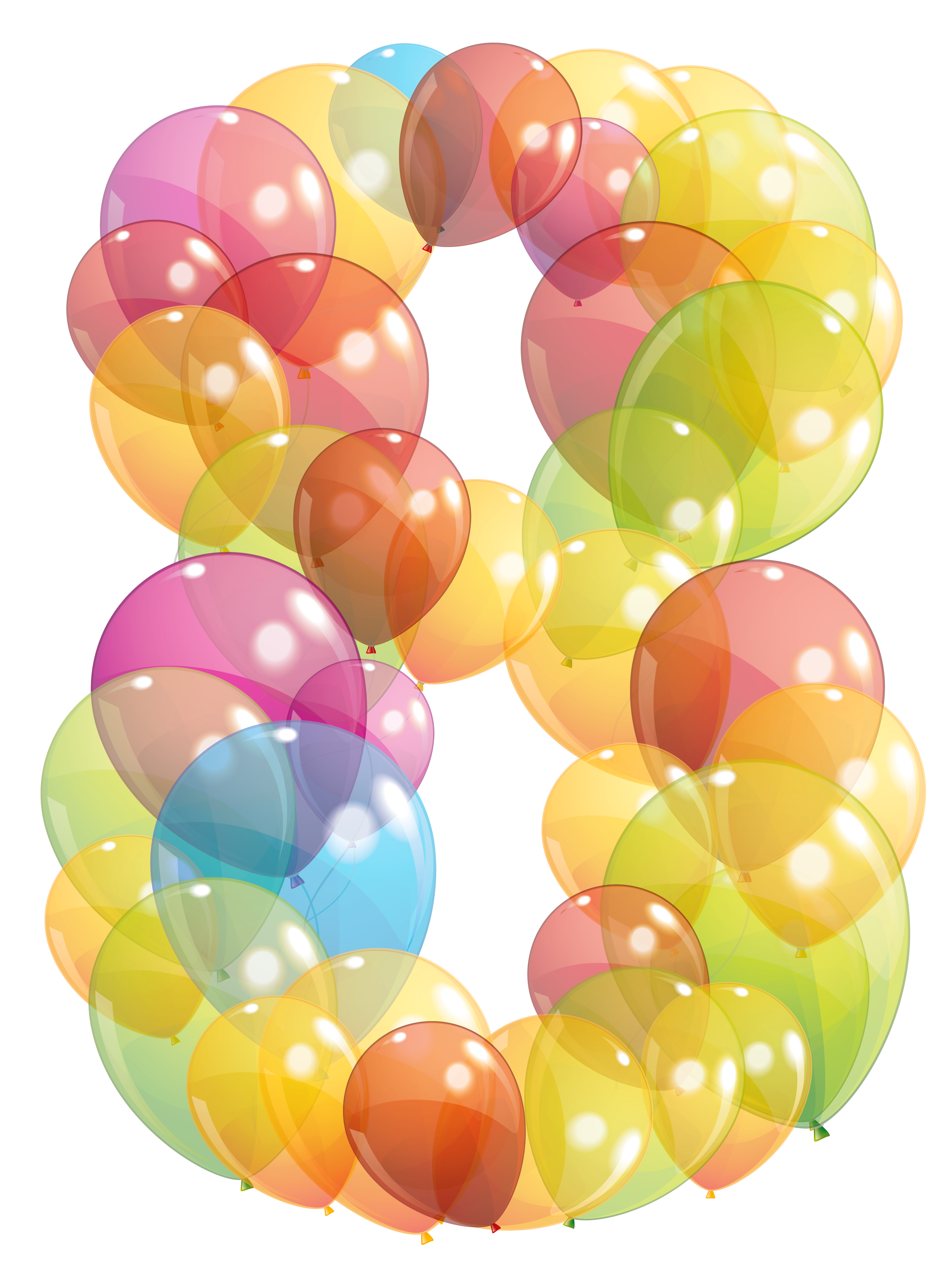 clipart balloon number