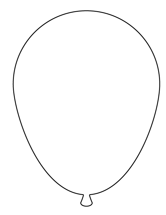 Clipart balloon outline. Large pattern use the