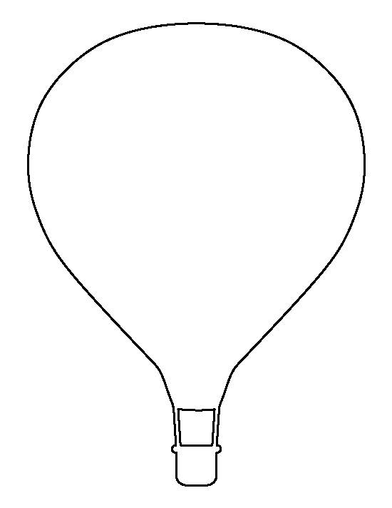  collection of hot. Clipart balloon outline