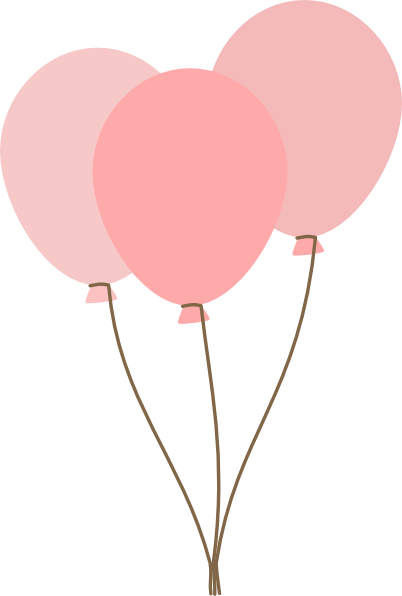 clipart balloons peach