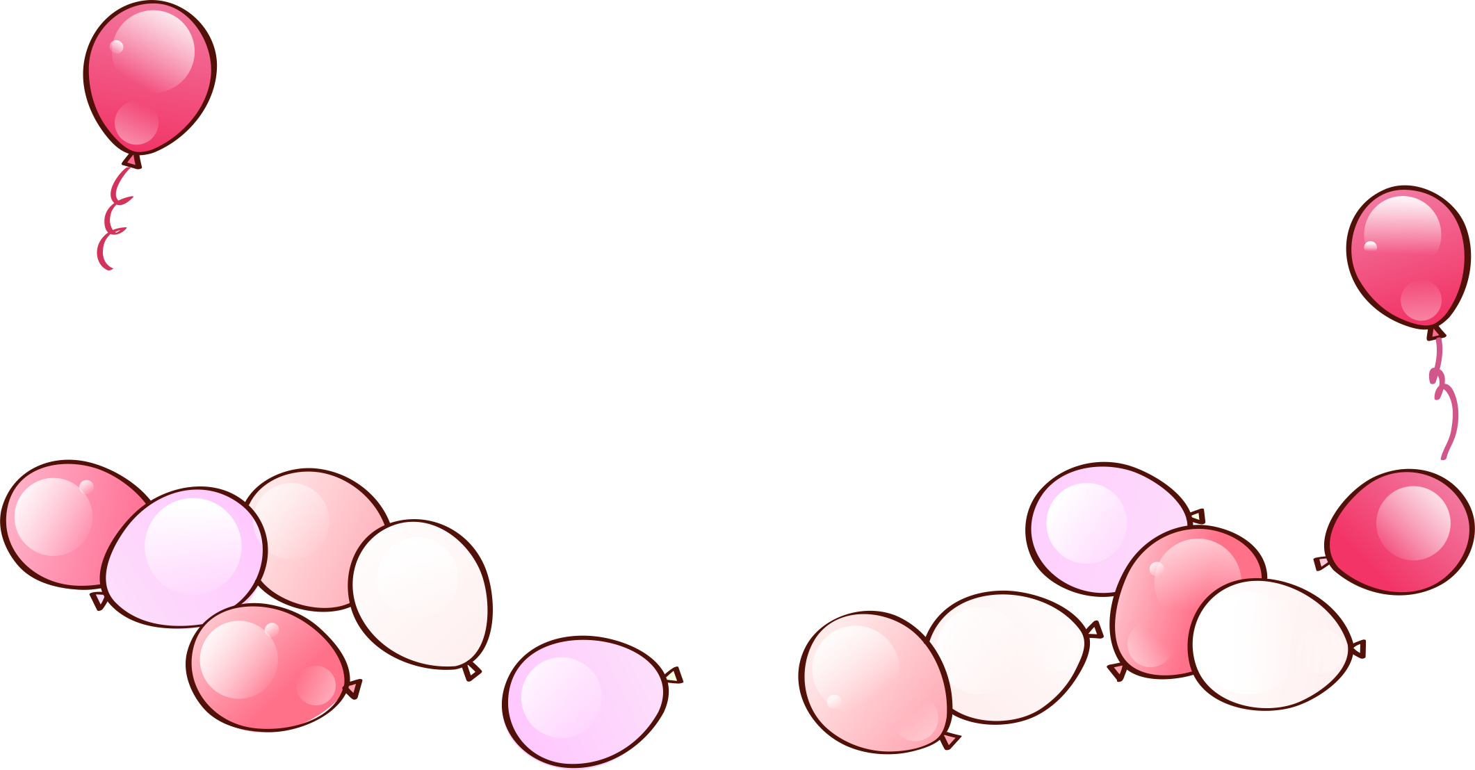 Clipart balloon ribbon. Pink clip art balloons