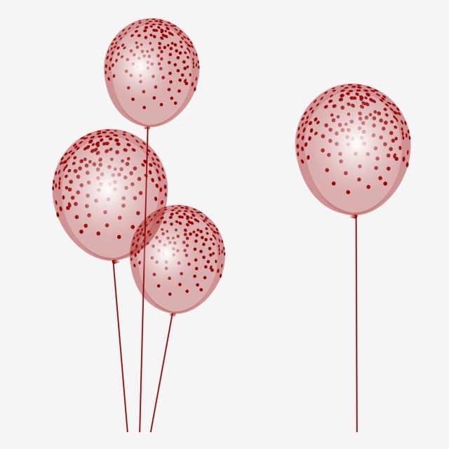 Clipart balloons rose gold. Maroon party colored festival