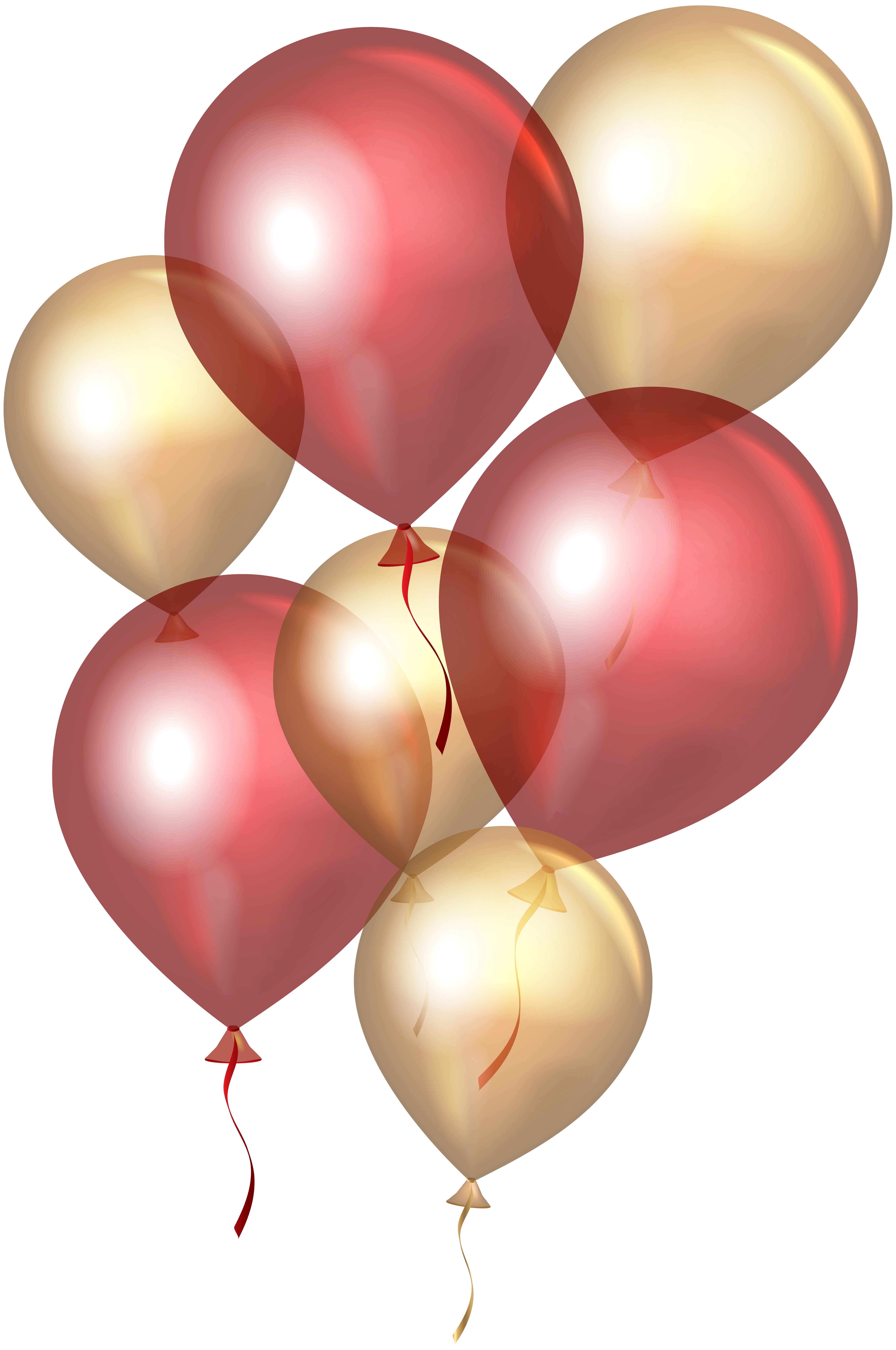 Transparent red png clip. Clipart balloons rose gold