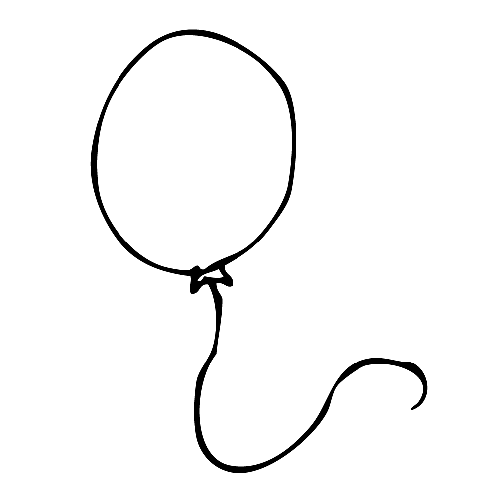 Free balloon drawing download. Clipart balloons shape